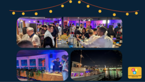 Soirée festive sur une péniche