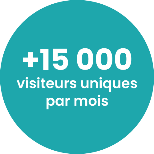Plus de 15 000 visiteurs uniques par mois