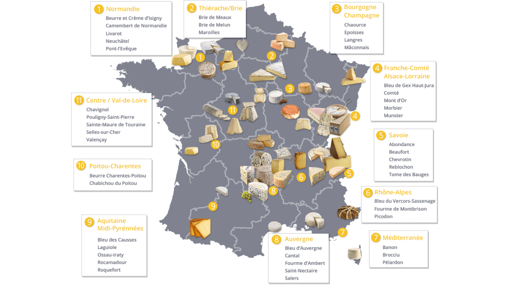 AOP et AOC du fromage en France