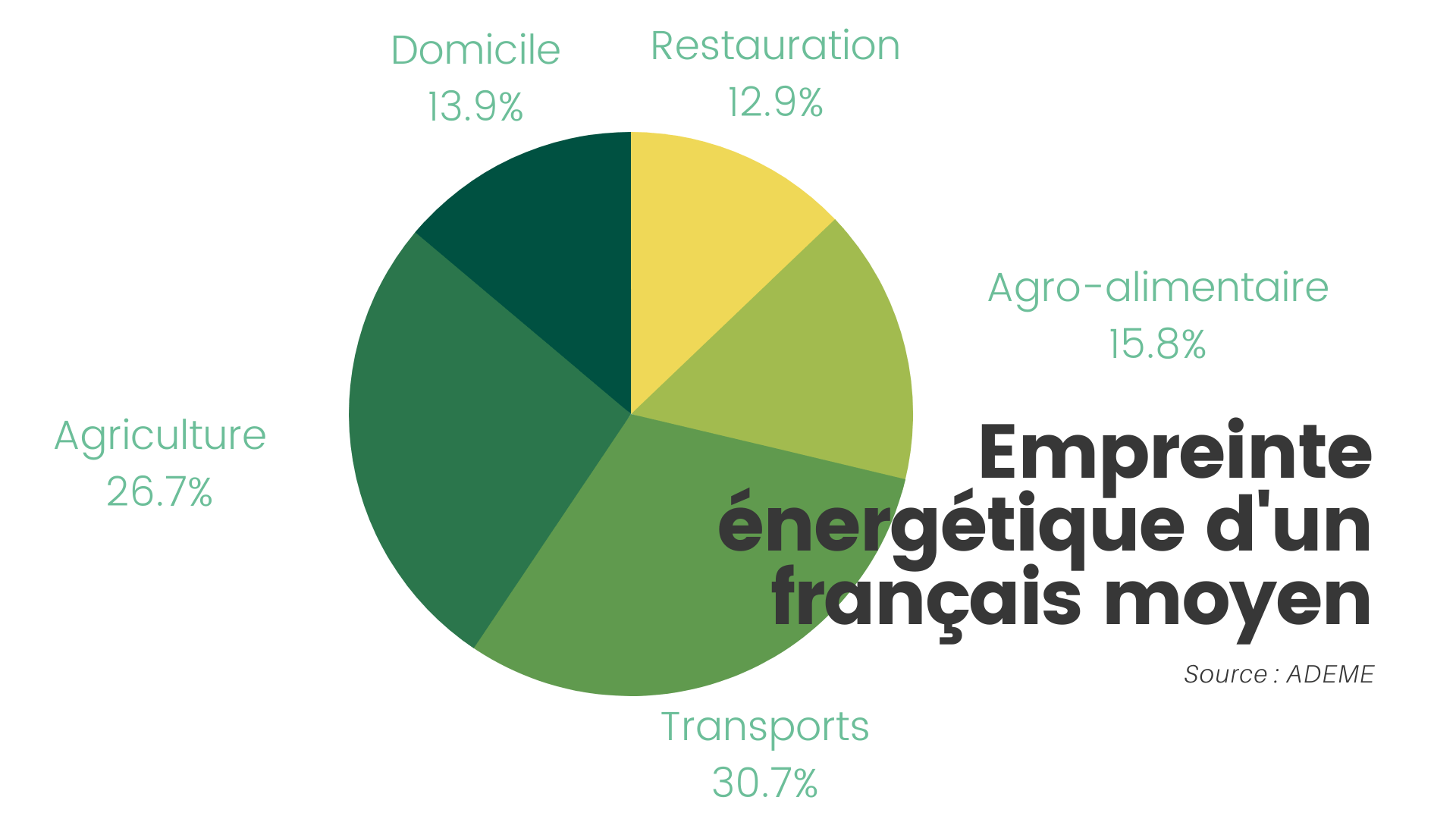 Graphique sur l'empreinte énergétique d'un français moyen