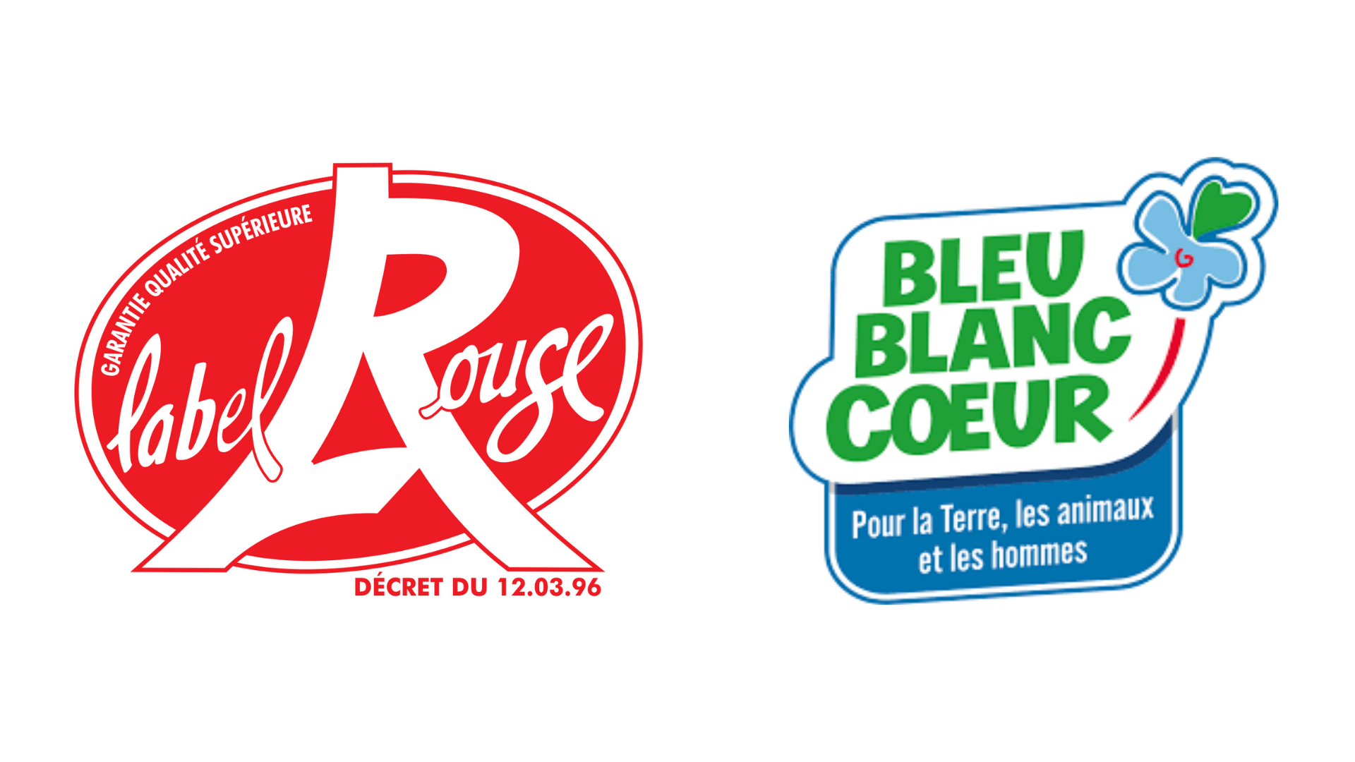 Logo des Label Rouge et Bleu Blanc Coeur 