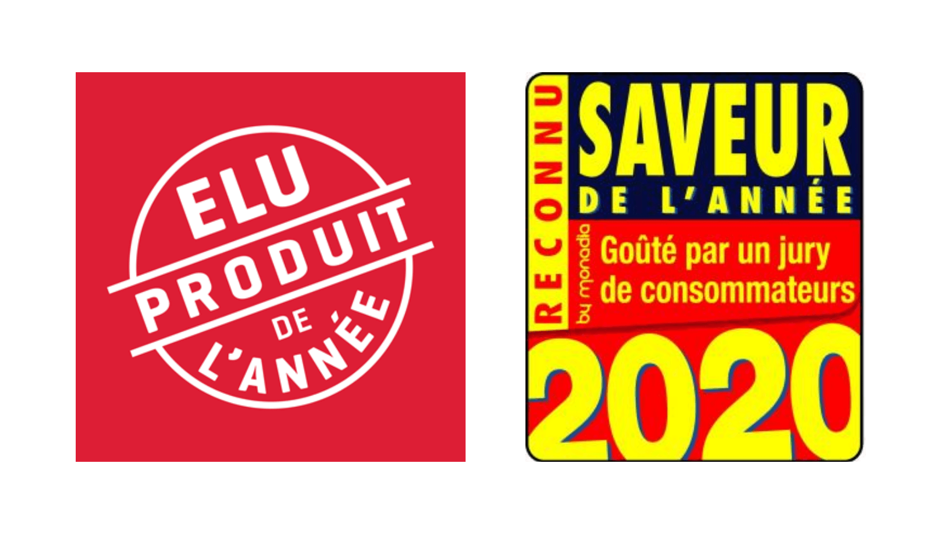 Logo des labels Saveur/Produit de l'année