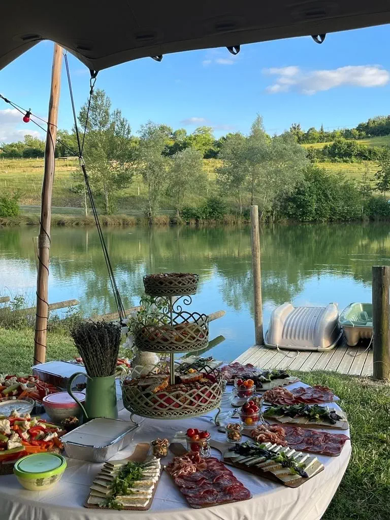 apéritif dinatoire en bord de lac