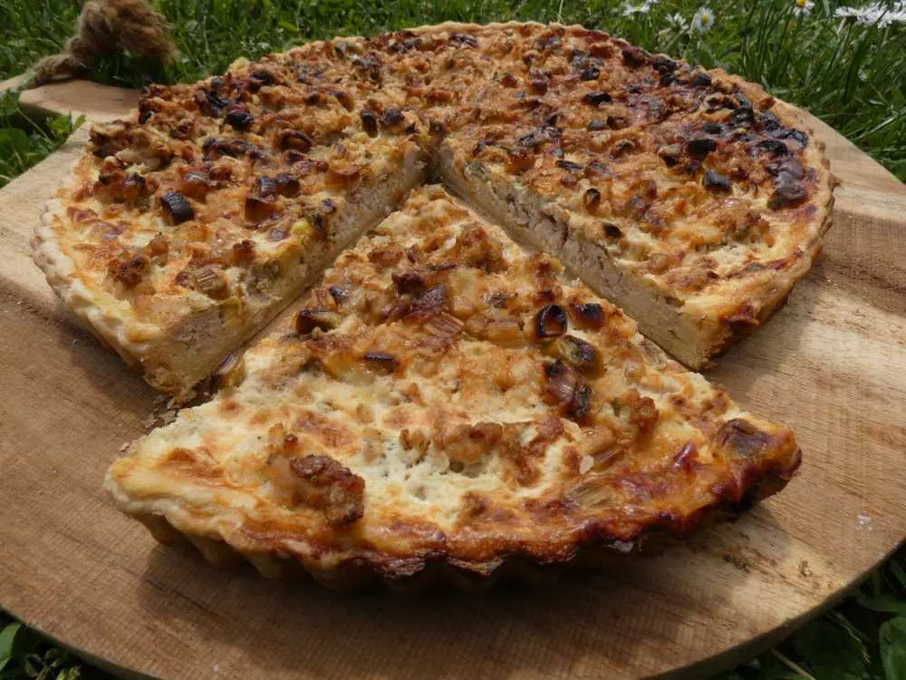 quiche champignon, lardon