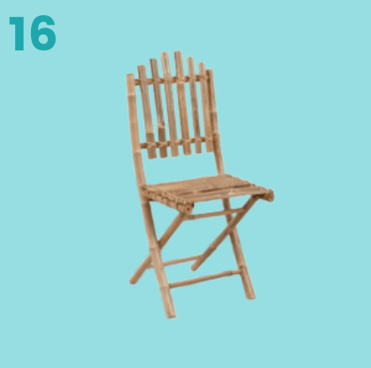 16 - Chaise l 50 x p 42 x h 92 cm