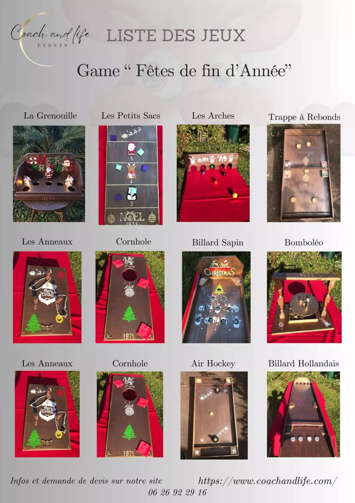Jeux bois thème Noël