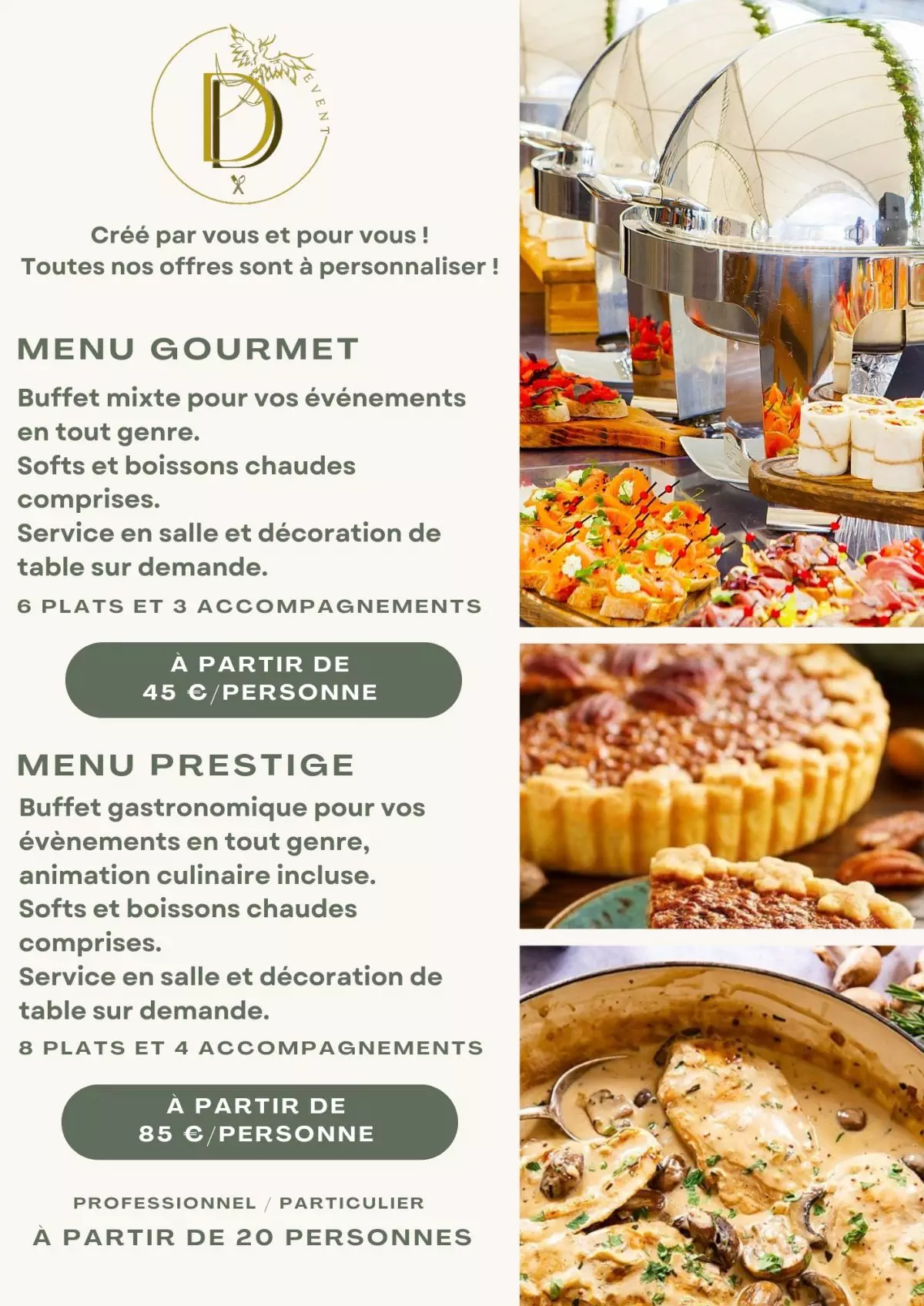 Menu buffet 