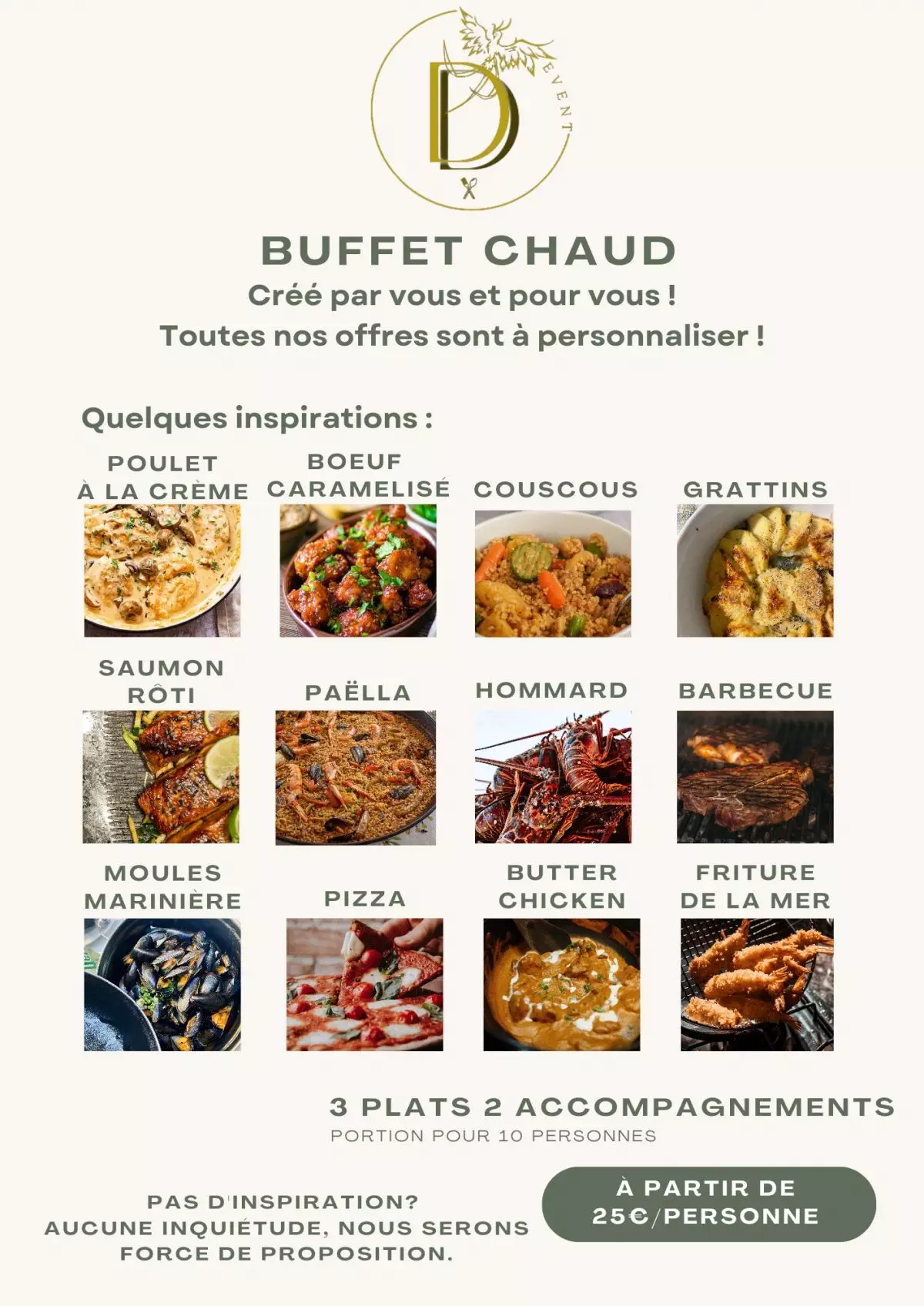 Inspiration Buffet chaud 