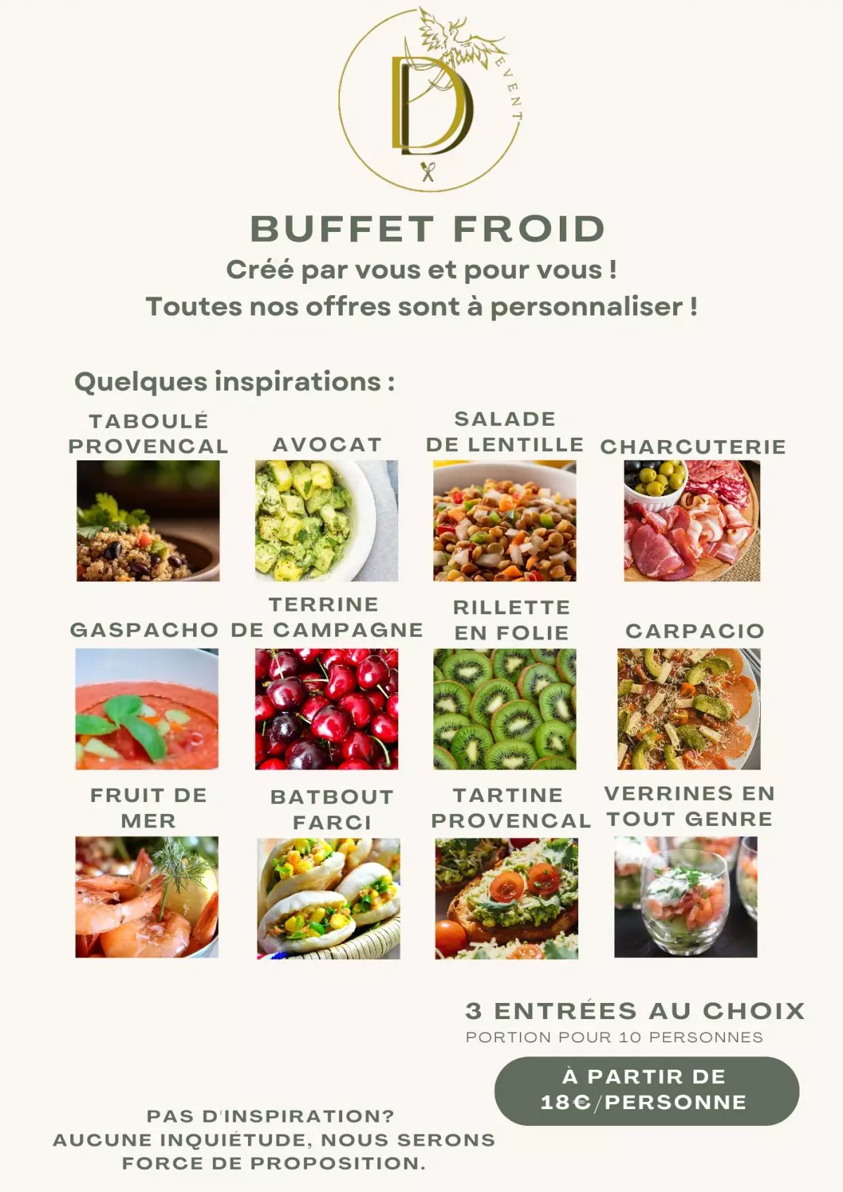 Inspiration Buffet froid 