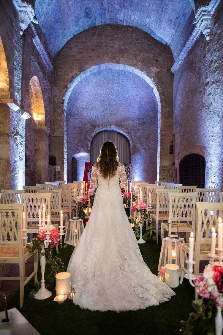 Entrée de la mariée dans la chapelle