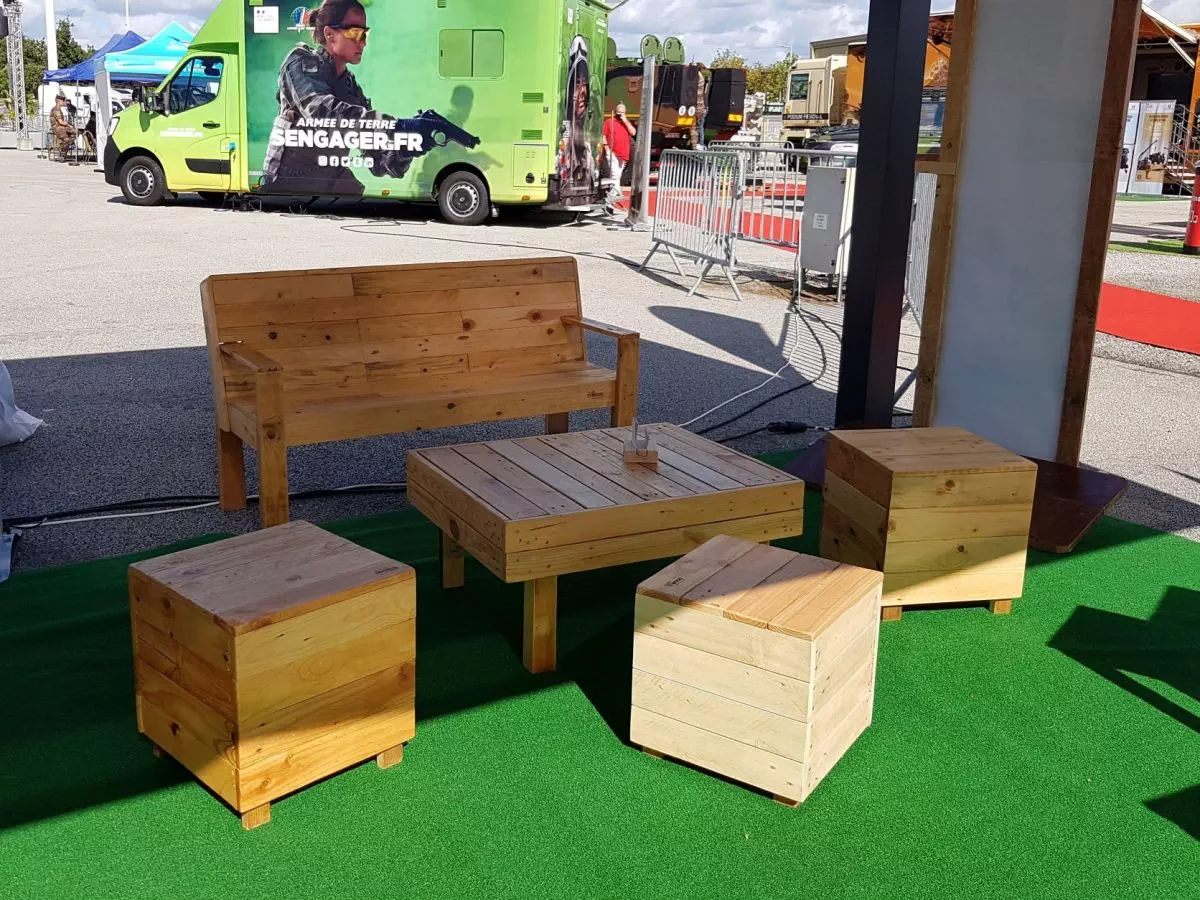 poufs en bois