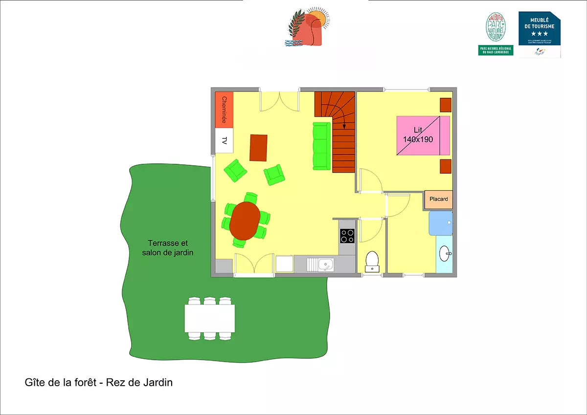 Plan du Rez-de-chaussé de la Forêt