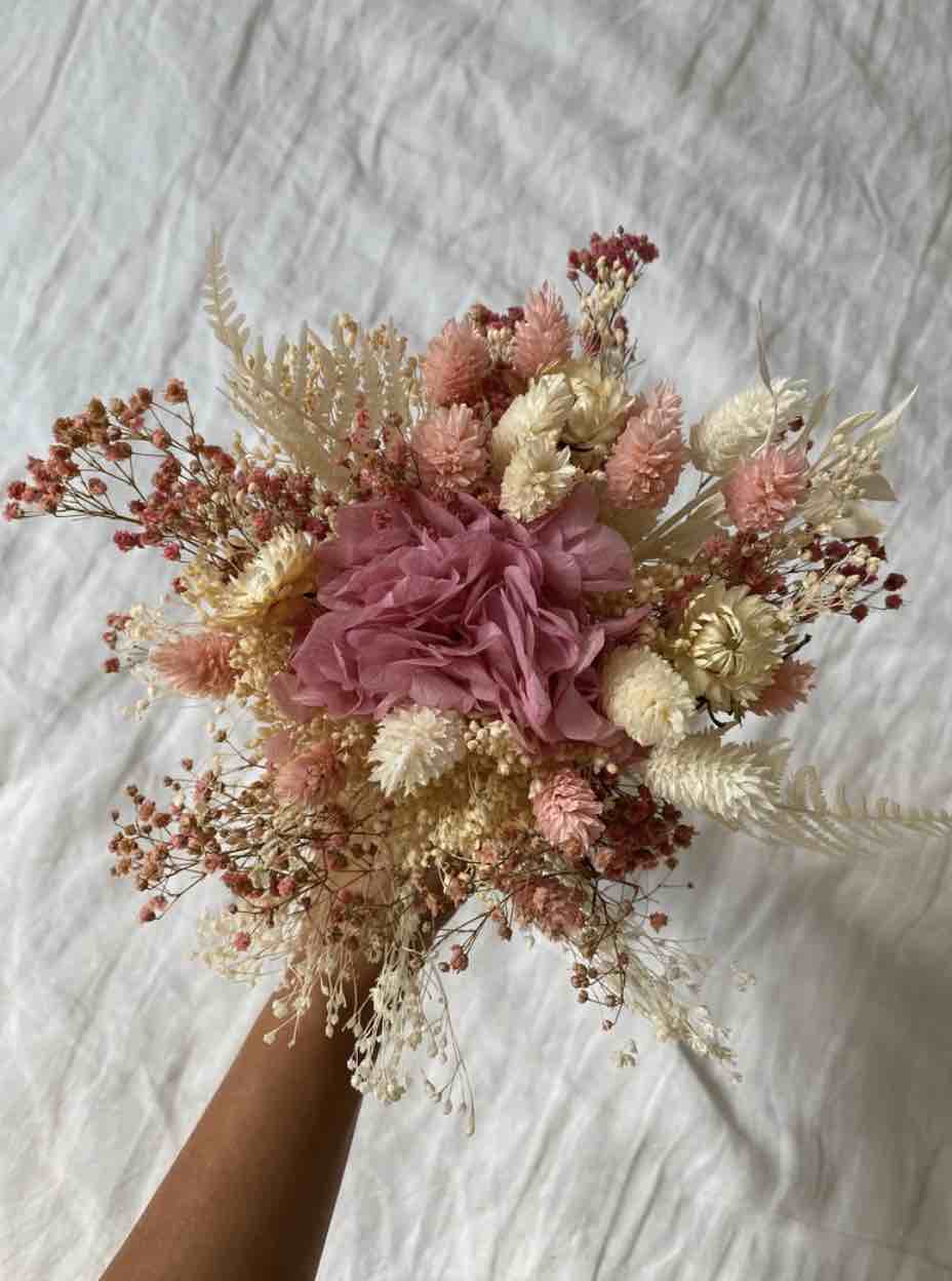 bouquet de mariée rose