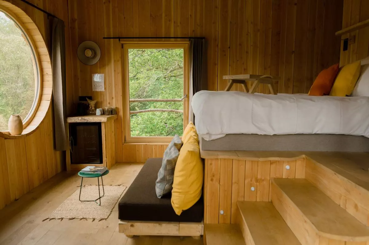 Intérieur cabane Haut Perchoir