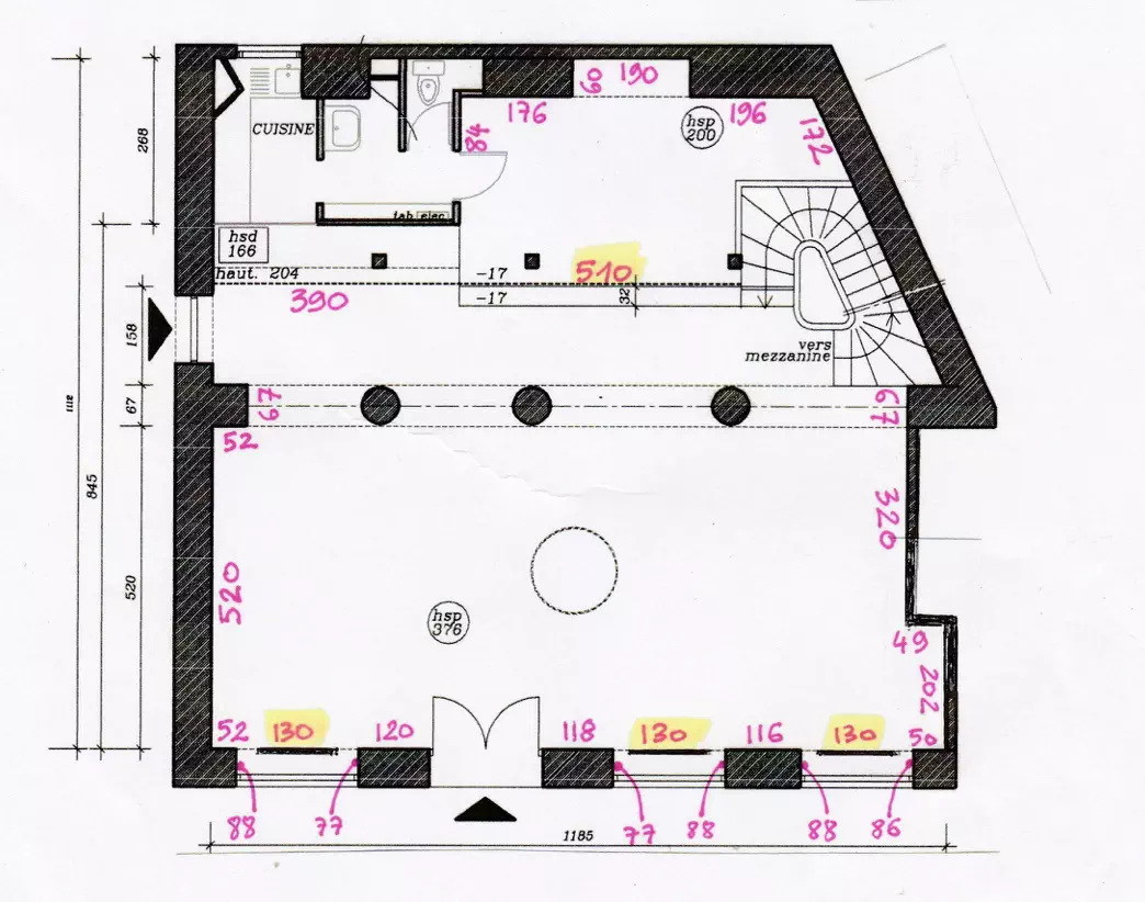 Plan de la Galerie