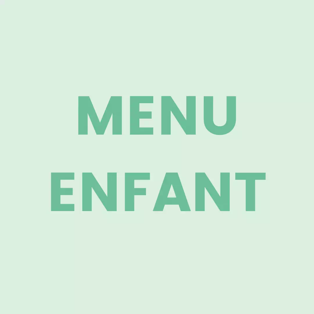 Menu enfant