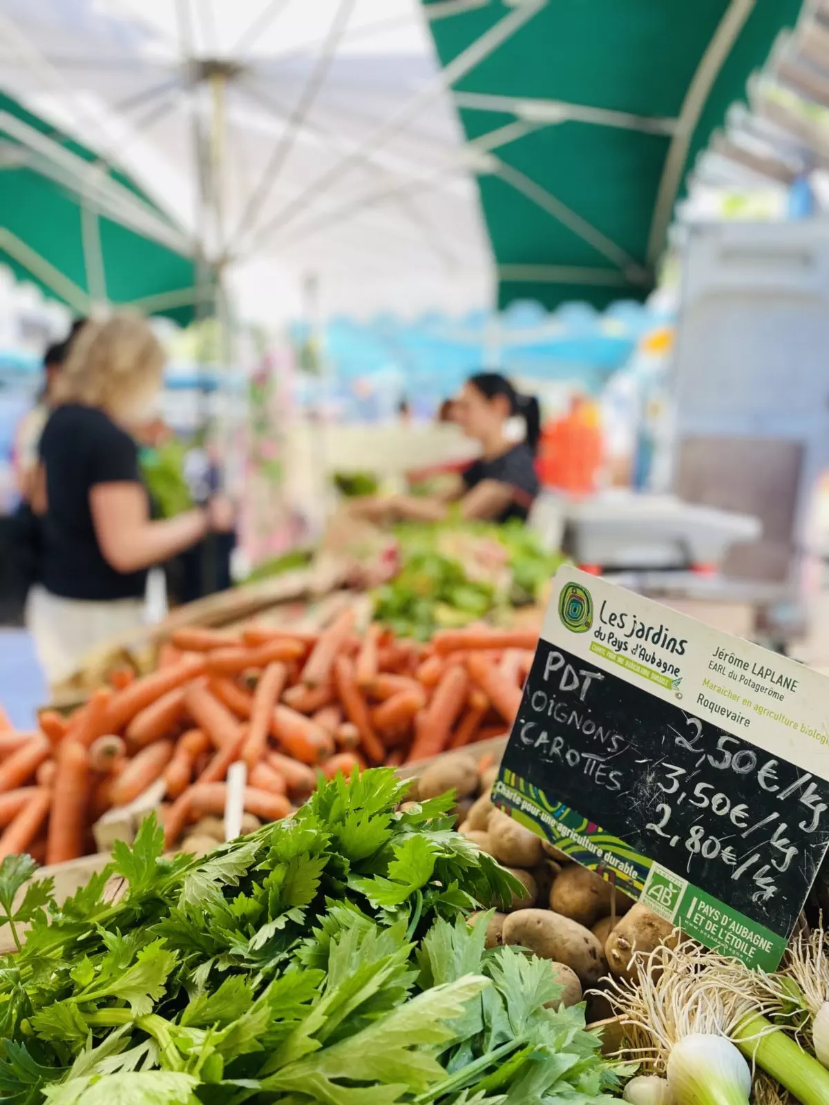 Marché bio du Cours Julien - les légumes de potagerome