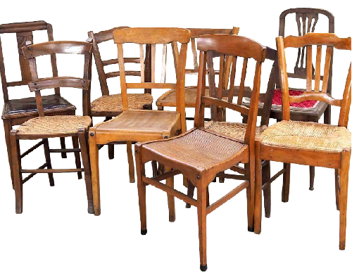 Les chaises depareillées