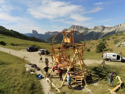 Roue en bois