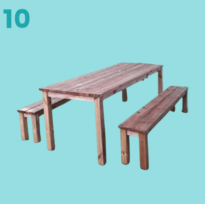 10 - Table en bois