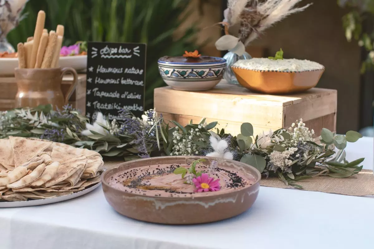 Buffet de séminaire d'entreprise à Cucuron, Lubéron