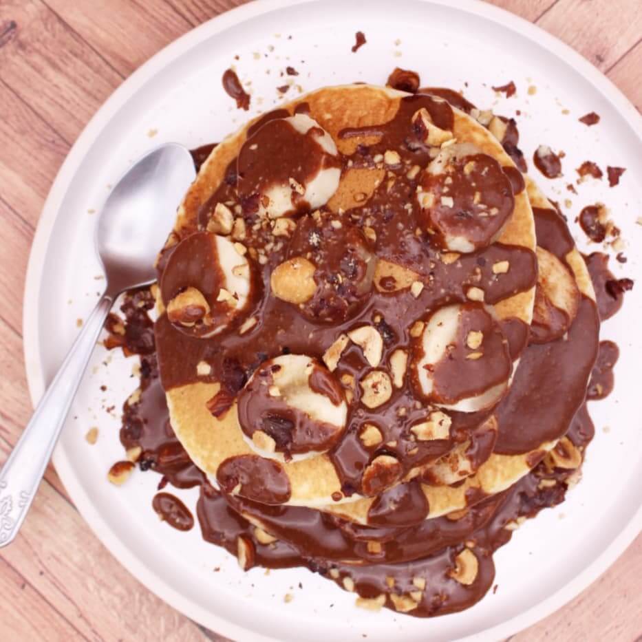 pancakes chocolat