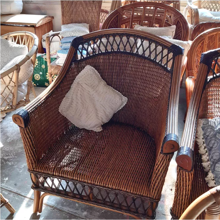 Exemple petit fauteuil en rotin 