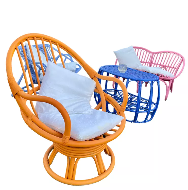 Exemple petit fauteuil en rotin 