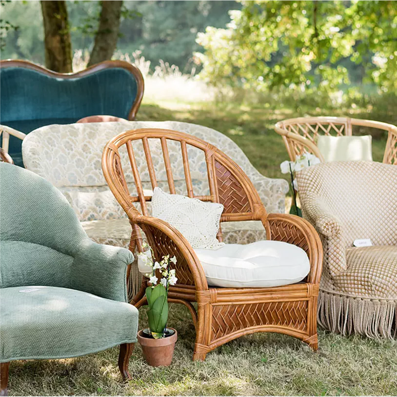 Exemple petit fauteuil en rotin