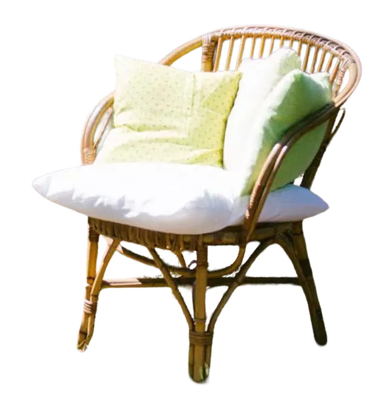 Exemple petit fauteuil en rotin 