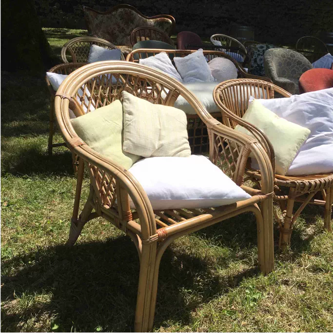 Exemple petit fauteuil en rotin 