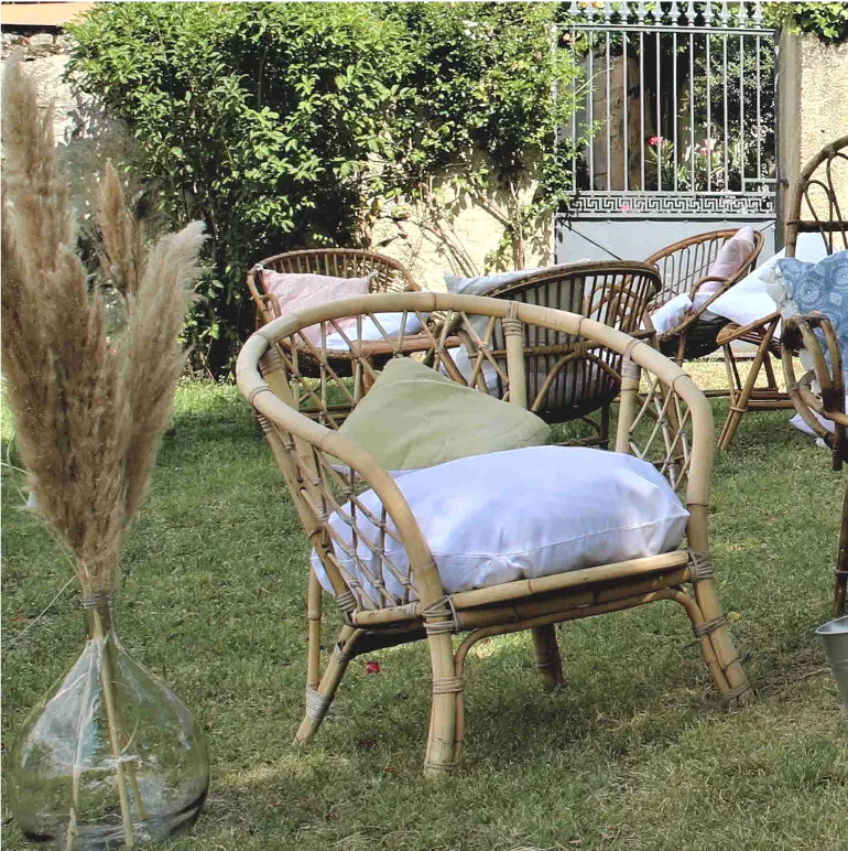 Exemple petit fauteuil en rotin 