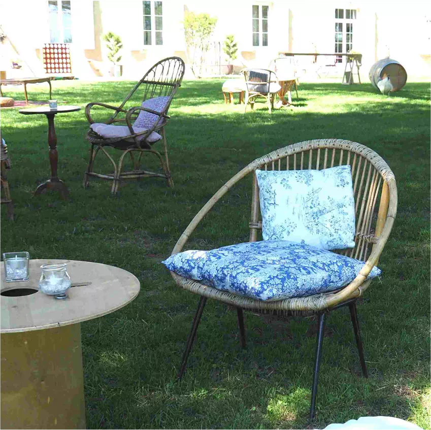 Exemple petit fauteuil en rotin 