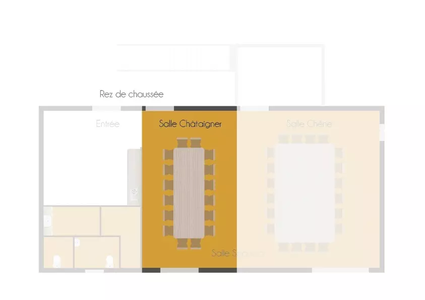 Salle Châtaigner - Plan