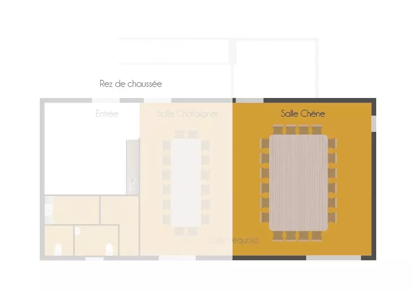 Salle Chêne - Plan