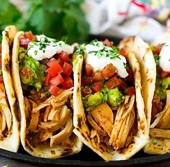 Tacos - Poulet mariné