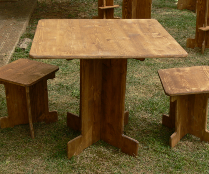 Table bistrot carrée (hauteur 72cm)