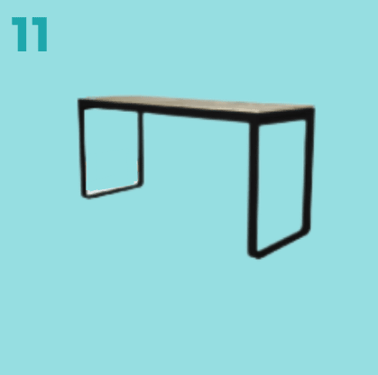 11 - Table haute