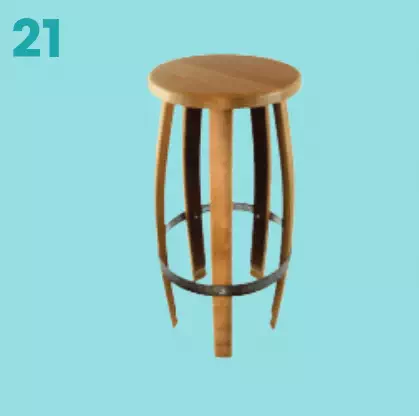 21 - Tabouret barrique