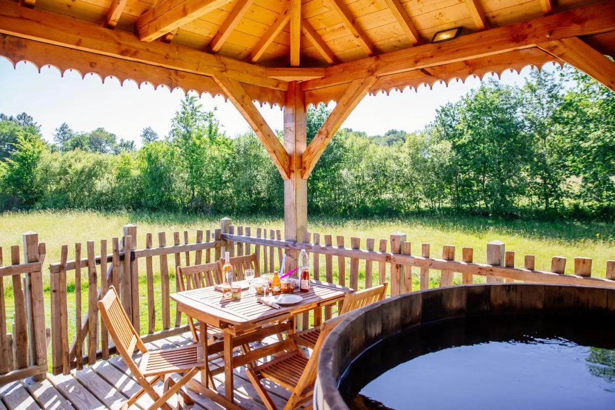 La terrasse d'un de nos hébergements