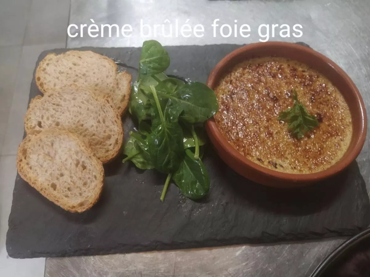 Crème brûlée au foie gras