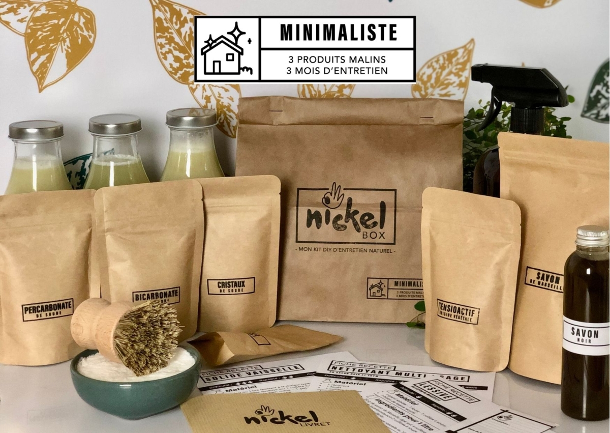La Nickelbox minimaliste - 3 produits malins, 3 mois d'entretien : les parfaits green goodies