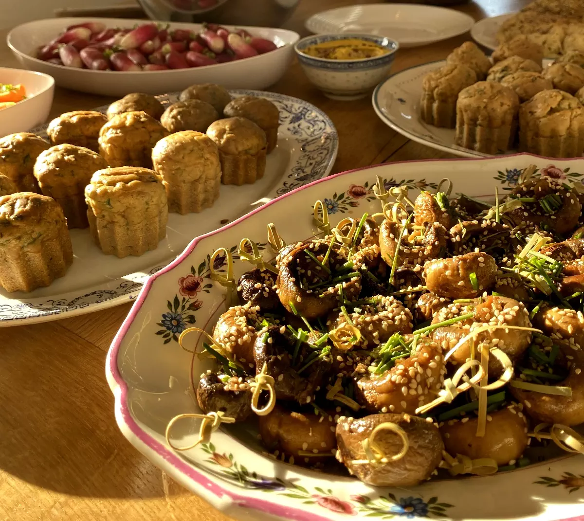 exemple de sa cuisine - brochettes véganes