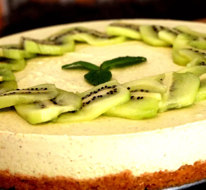 Cheesecake citron kiwi