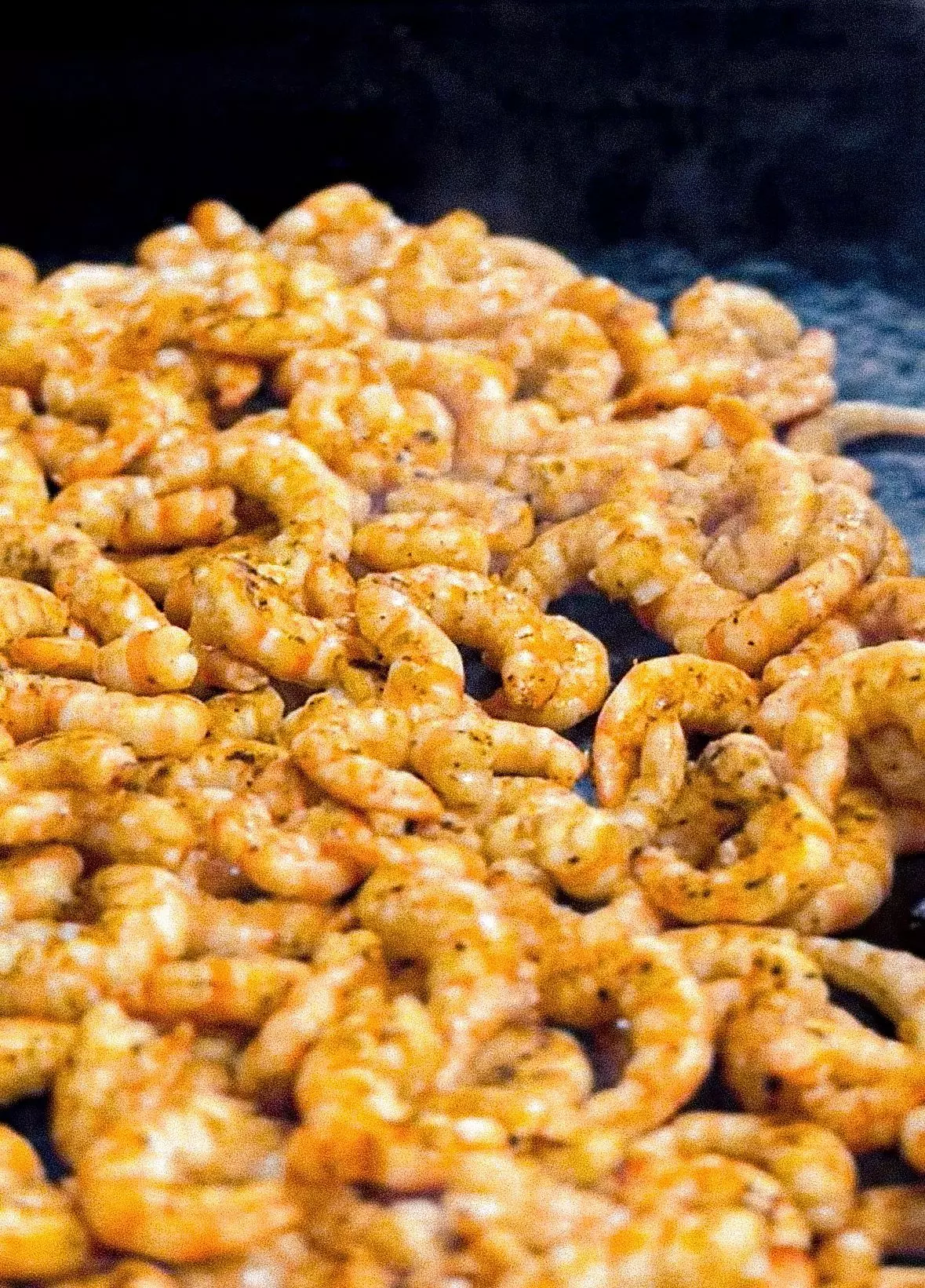 Plancha de crevettes