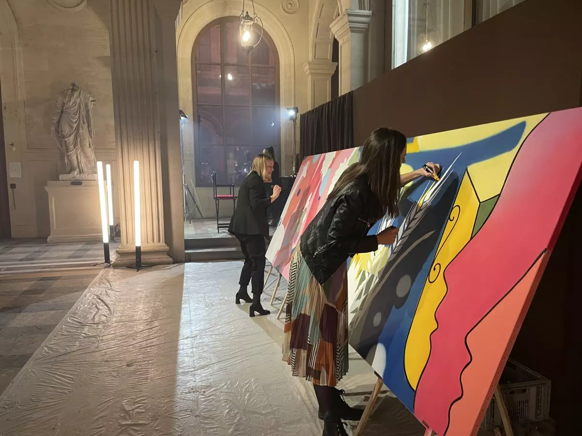 Live painting Participatif sur toiles