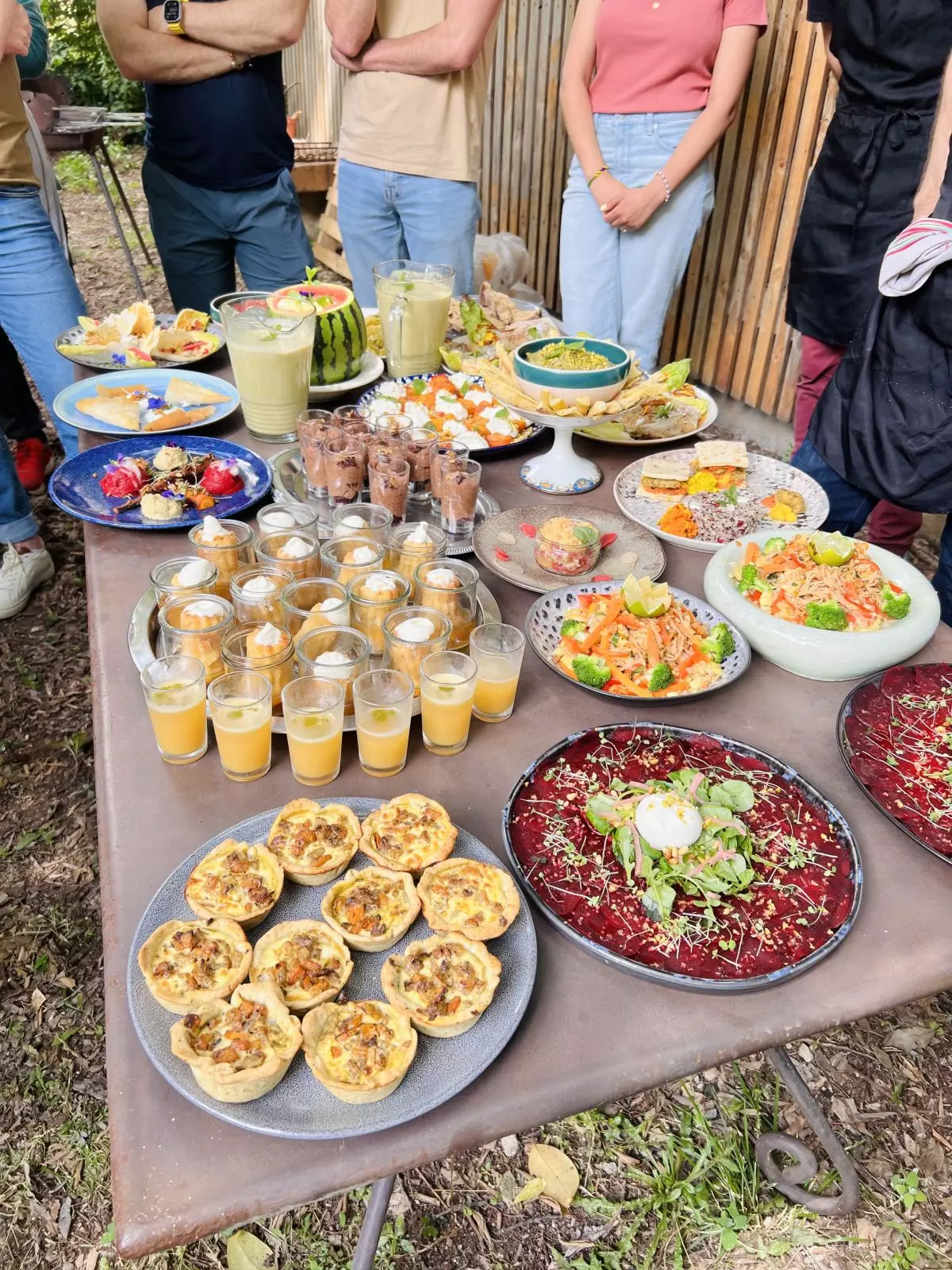 Préparations faites par les participants de l'atelier top chef antigaspi