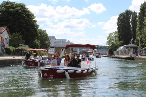 Chasse au trésor en bateaux électriques à Lille