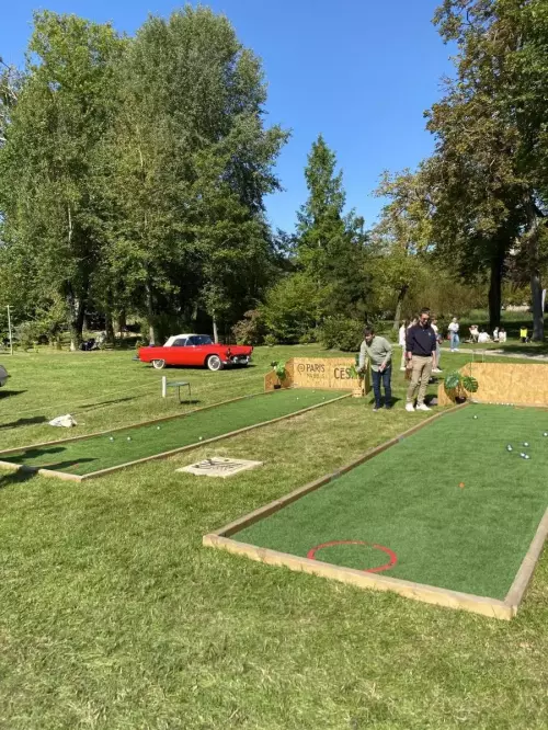 Terrains Éphémères de pétanque, Mölkky et Cornhole