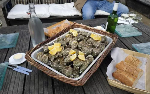 Dégustation de fruits de mer au Cap Ferret